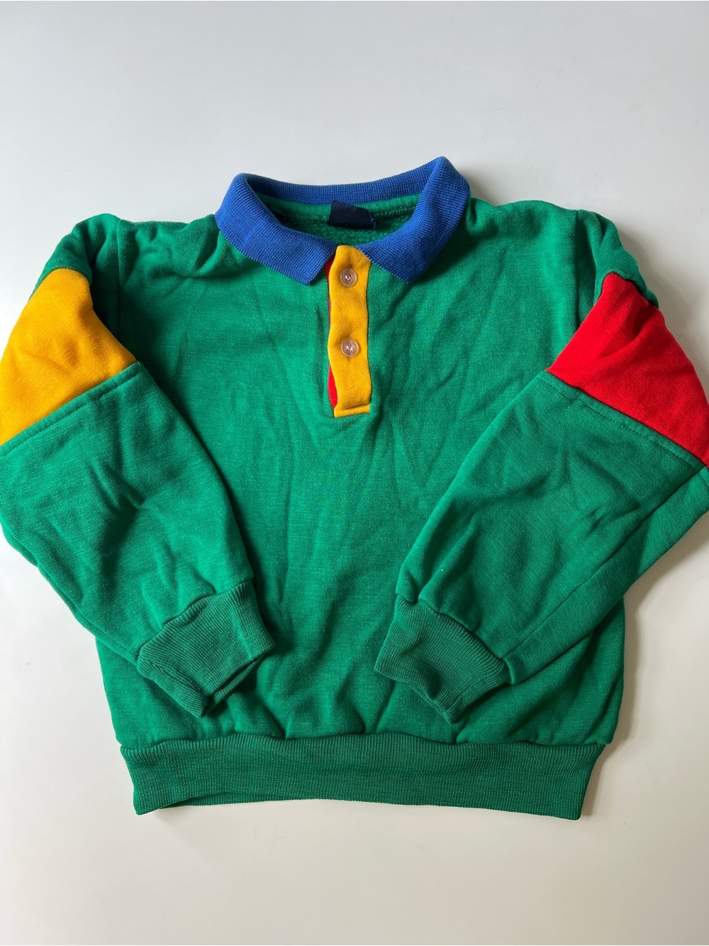Electric Kids Vintage Color-Block Polo Sweatshirt size 5